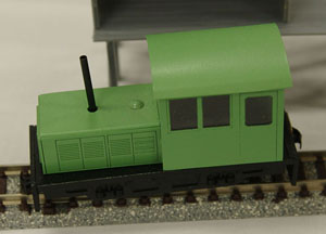 1/80 9mm Industrial DL (Green) (Pre-colored Completed) (Model Train)
