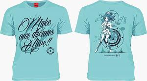 Love Live! Ayase Eli ver. T-shirt Light Blue LL (Anime Toy)