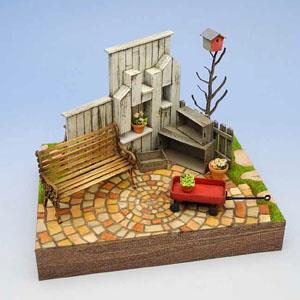 1/24 Garden B - テラコッタタイルのある庭 (工作キット) (アクセサリー)
