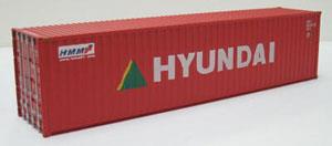 (OO) 40ft Container (HYUNDAI) (1pc.) (Model Train)