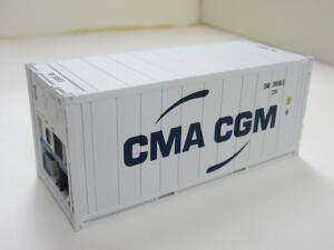 (OO) 20ftコンテナ (CMA CGM Reefer) (鉄道模型)