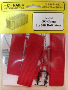 (OO) 30ft Bulktainer  Kit (Unassembled Kit) (Model Train)