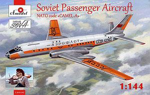 Tu-104 Soviet Passenger Aircraft Nato code Camel-A Aeroflot Special Color (Plastic model)
