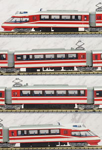 Nagano Electric Railway Series 1000 Super Express `Yukemuri` Set (Unit S2) (4-Car Set) (Model Train)