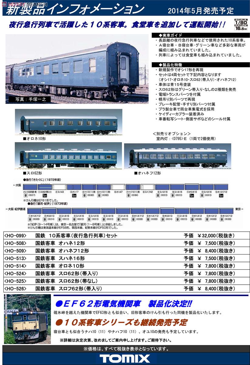 16番 国鉄客車 スハネ16形 (鉄道模型) 解説1