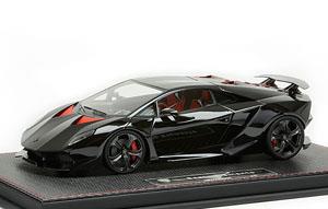 Lamborghini Sesto Elemento (ブラック) フル開閉 (ミニカー)