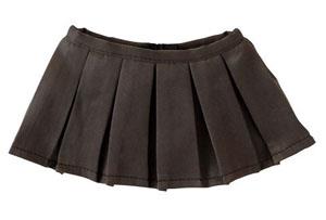 AZO2 Pleat Mini Skirt set (Dark Brown) (Fashion Doll)