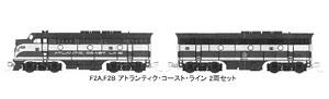 F2A,F2B アトランティク・コースト・ライン No.329/335B (紫/灰) (2両セット) ★外国形モデル (鉄道模型)