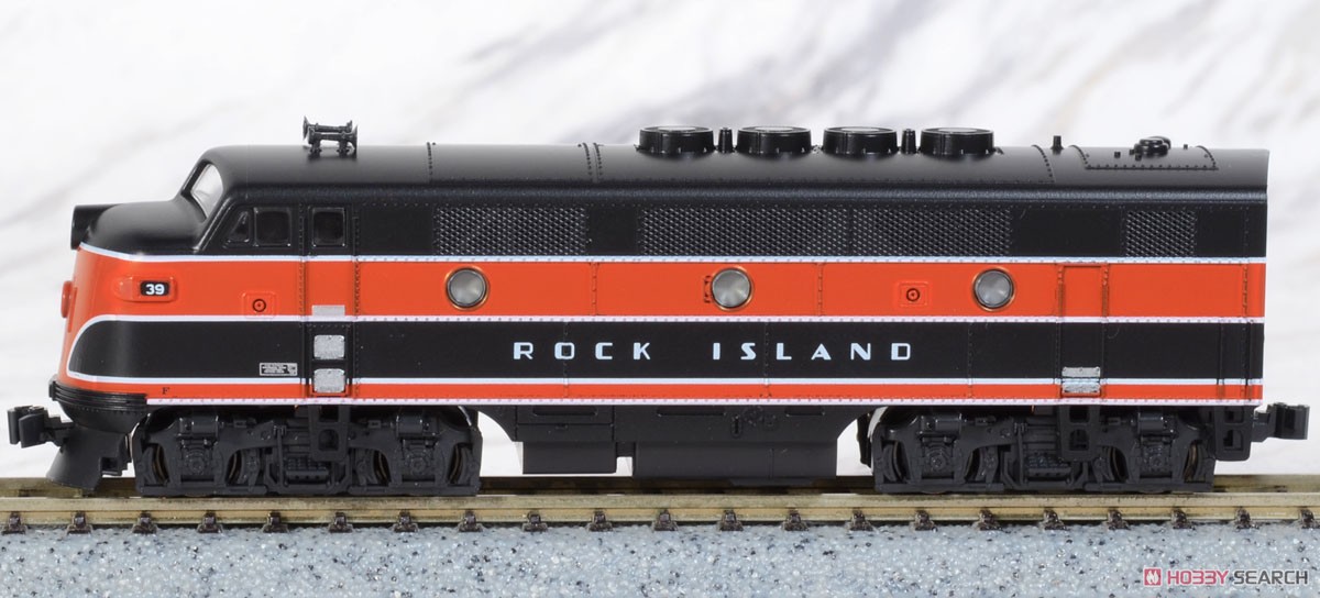 F2A 2 Locomotive Set Rock Island (ロック・アイランド) No.39/44 (黒/赤/白) (2両セット) ★外国形モデル (鉄道模型) 商品画像1