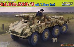 WWII German Sd.Kfz.234/3 Stummel (Plastic model)