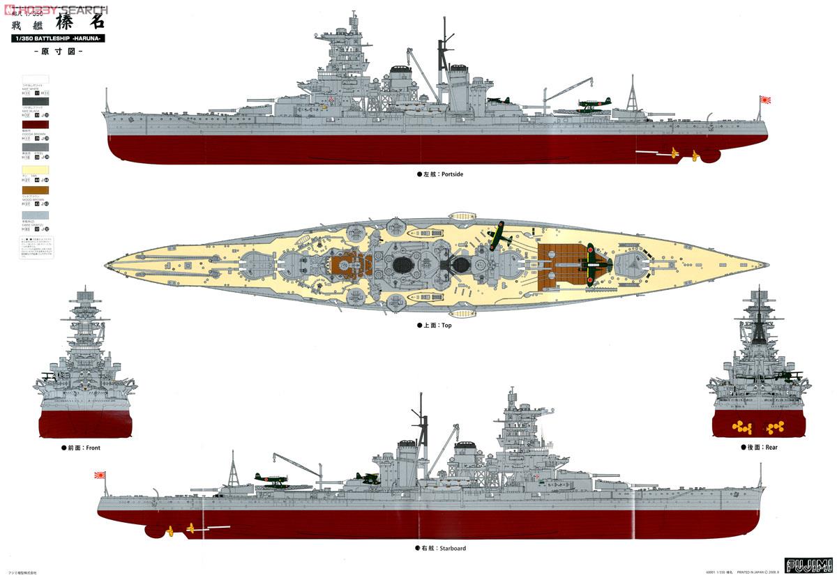 旧日本海軍高速戦艦 榛名 DX (プラモデル) 塗装2