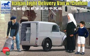 Italian Light Delivary Van w/Civilian (Plastic model)