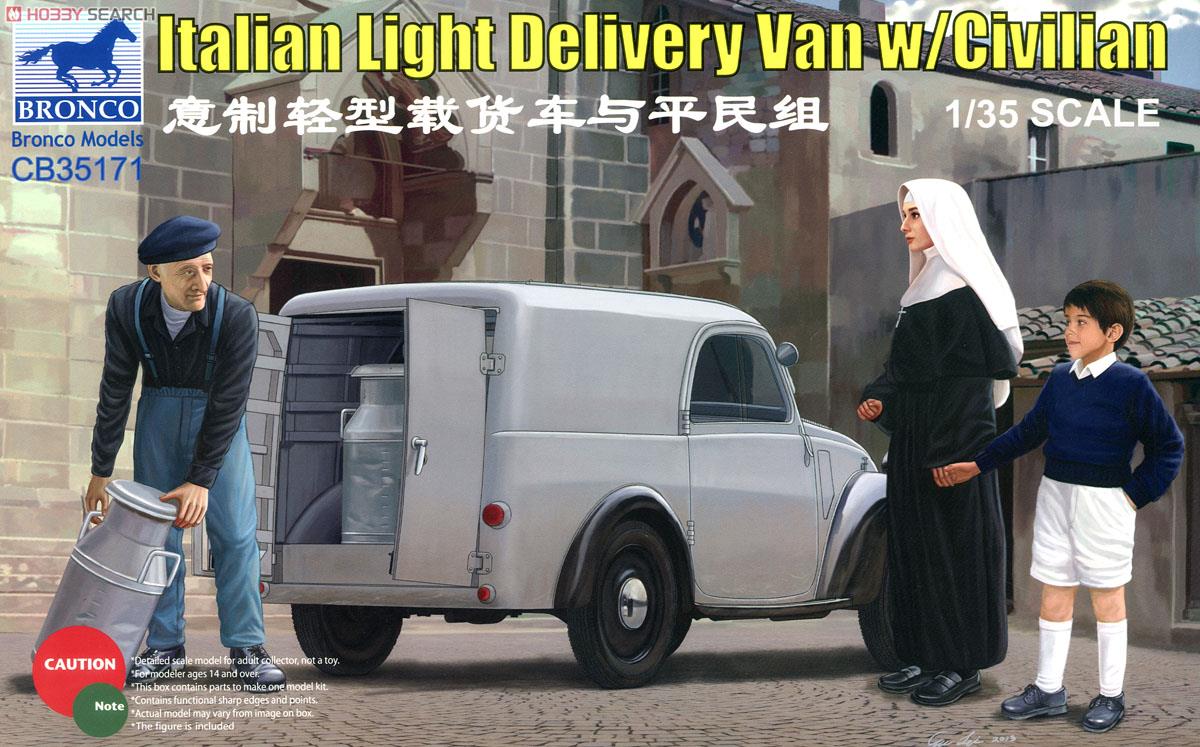 Italian Light Delivary Van w/Civilian (Plastic model) Package1
