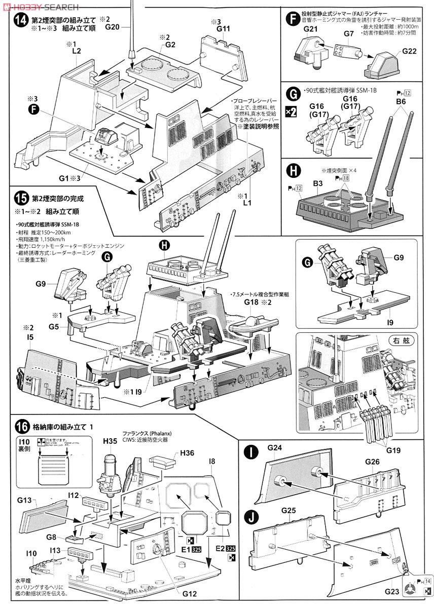 JMSDF Defense Destroyer Teruzuki (DD-116) (Plastic model) 設計図4