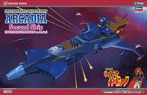 Space Pirate Battle Ship Arcadia 2nd Warship (1978 TV Animation Ver) (Plastic model)