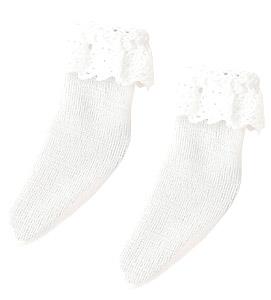 Picco D Lace Frill Socks (White) (Fashion Doll)