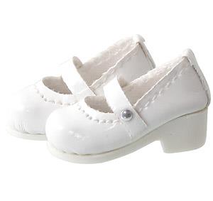 Picco D Strappy Shoes (Gloss White) (Fashion Doll)
