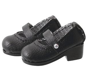 Picco D Strappy Shoes (Mat Black) (Fashion Doll)
