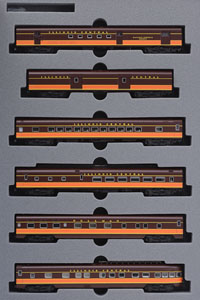 Smoothside Passenger Car Illinois Central Railroad  (イリノイ・セントラル鉄道 スムースサイド客車) (茶/オレンジ) (基本・6両セット)