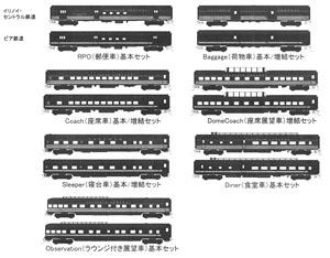ビア鉄道 スムースサイド客車 (青/黄色) (増結・4両セット) ★外国形モデル (鉄道模型)