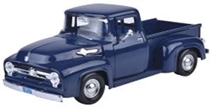 1956 Ford F100 Pickup Dark Blue (Diecast Car)