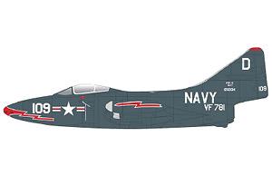 F9F-5 U.S.NAVY VF-781 D109 USS オリスカニー 1952-1953 (完成品飛行機)