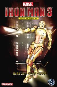 Iron Man 3 Iron Man Mk.21 Midas (Limited Gold Version) (Uncolored Kit) (Plastic model)