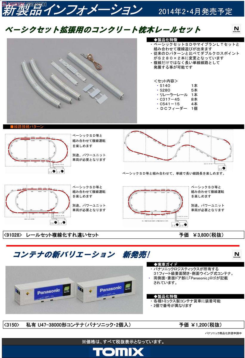 Fine Track レールセット 複線化すれ違いセット (レールパターンD2) (鉄道模型) 解説1