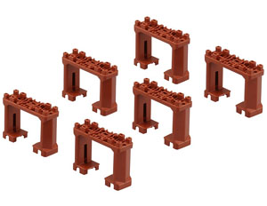 Eco Block Piers (Brown, 6pcs.) (Plarail)