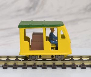 HO(1/80) モーターカー ダブルキャブ (動力付) 車体色：黄色 (鉄道模型)