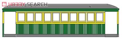 1/80 9mm Ikasa Railway Hoha 1 Passenger Car (Unassembled Kit) (Model Train) Other picture1