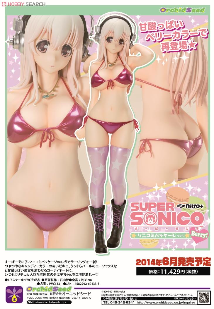 Super Sonico Sonicomi Package ver. -Berry!- (PVC Figure) Item picture8
