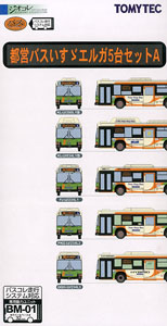 The Bus Collection Toei Bus Isuzu Erga 5-Car Set A (Model Train)