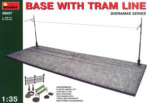 Middle East Diorama Base 57 BASE WITH TRAM LINE (Plastic model)