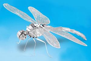 Metallic Nano Puzzle Dragonfly (Plastic model)