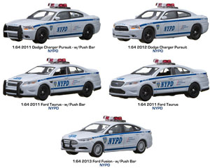 NYPD 5-Car Diorama 5個セット (ミニカー)