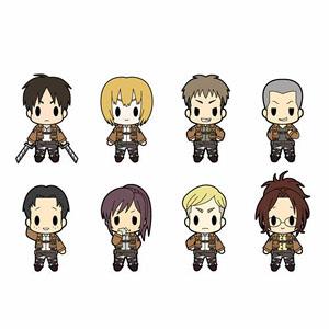 D4 Attack on Titan Rubber Key Ring Collection Vol.1 10 pieces (Anime Toy)