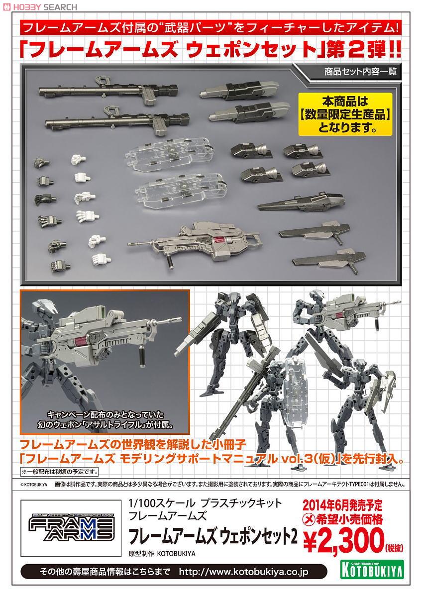Frame Arms Weapon Set 2 (Plastic model) Item picture4