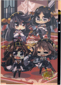 Kantai Collection 3 pocket Clear File - Deformation Kongo Four Sisters (Anime Toy)