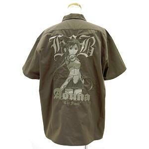Sword Art Online Asuna Embroidery Work Shirt Sepia Tone ver. Khaki M (Anime Toy)