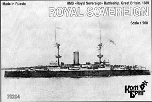英戦艦HMS ロイヤルソブリン 1889 (プラモデル)