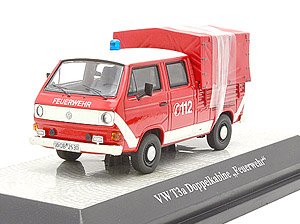 VW T3-a extended cab/ canvas Feuerwehr 消防隊 (ミニカー)