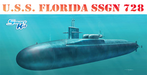アメリカ海軍 原子力潜水艦 フロリダ SSGN-728 (プラモデル)