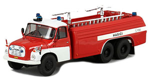 Tatra T148 CAS 消防車 (レッド/ホワイト) 1972 (ミニカー)