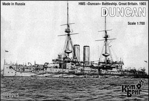 British Battleship HMS Duncan 1903 (Plastic model) - HobbySearch Military  Model Store