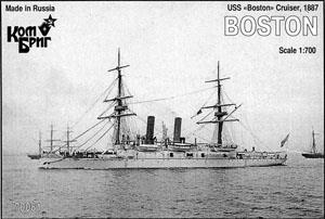 米巡洋艦ボストン エッチングパーツ付 1887 (プラモデル)