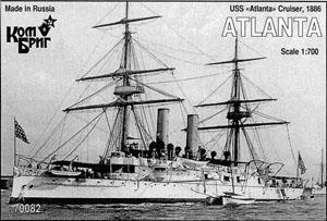 米巡洋艦 アトランタ Eパーツ付 1886 (プラモデル)