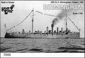 米巡洋艦 CL-2 バーミンガム Eパーツ付 1908 (プラモデル)