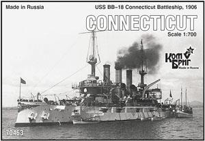 米戦艦 BB-18 コネチカット Eパーツ付 1906 (プラモデル)
