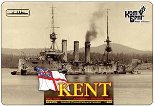 Armored Cruiser HMS Kent 1903 Full Hull (Plastic model)